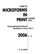 Guide to Microforms in Print 2006