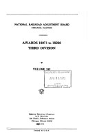 Awards. Third Division, National Railroad Adjustment Board