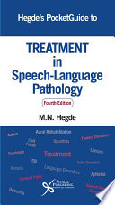 Hegde s PocketGuide to Treatment in Speech Language Pathology Book