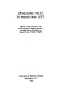 Cataloging Titles in Microform Sets