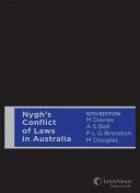 Nygh's Conflict of Laws in Australia
