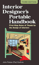 Interior Designer's Portable Handbook: First-Step Rules of Thumb for the Design of Interiors Pdf/ePub eBook