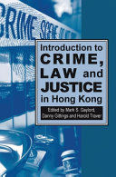 Introduction to Crime, Law and Justice in Hong Kong [Pdf/ePub] eBook