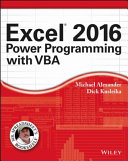Excel 2016 Power Programming with VBA.