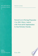 Pastoral Care in Marriage Preparation  Can  1063 