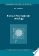 Contact Mechanics in Tribology Book