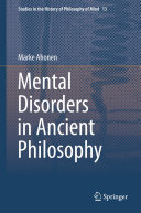 Mental Disorders in Ancient Philosophy [Pdf/ePub] eBook