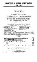 Department of Defense Appropriations for 1995: Defense reinvestment and conversion programs