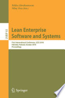 Lean Enterprise Software and Systems Book