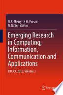 Emerging Research in Computing  Information  Communication and Applications