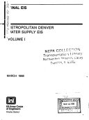 Metropolitan Denver Water Supply