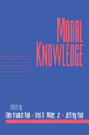 Moral Knowledge: Volume 18, Part 2