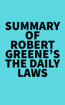 Summary of Robert Greene's The Daily Laws Pdf/ePub eBook