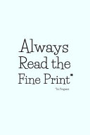 Always Read the Fine Print    I m Pregnant  Funny Pregnancy Announcement  Gender Reveal Idea  Azure Cover Notebook Book