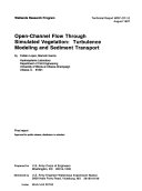 Read Pdf Open channel Flow Through Simulated Vegetation