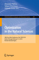 Optimization in the Natural Sciences