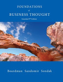 Foundations of Business Thought Book