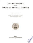 A Concordance to the Poems of Edmund Spenser Book