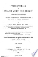 Thesaurus of English Words and Phrases Book