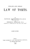 The English and Indian law of torts Pdf/ePub eBook