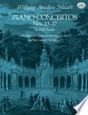 Piano Concertos Nos. 23-27 in Full Score PDF Book By Wolfgang Amadeus Mozart