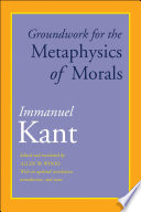 Groundwork for the Metaphysics of Morals Book