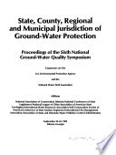 Proceedings of the National Ground Water Quality Symposium