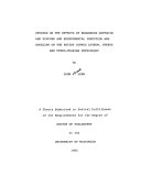 Studies on the Effects of Exogenous Oxytocin and Glucose and Experimental Infection and Suckling on the Bovine Corpus Luteum  Uterus and Utero ovarian Physiology