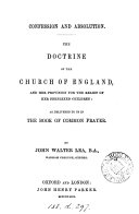 Read Pdf Confession and absolution  the doctrine of the Church of England as delivered to us in the Book of common prayer
