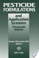 Pesticide Formulations and Application Systems Book PDF