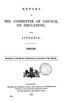 REPORT OF THE COMMITTEE OF COUNCIL ON EDUCATION
