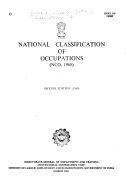 National Classification of Occupations   NCO  1968 