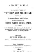 A pocket manual of homœopathic veterinary medicine