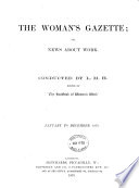 The Woman's Gazette; Or, News about Work