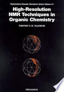 Book High resolution NMR Techniques in Organic Chemistry Cover