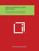 Sixth Committee, Legal Questions