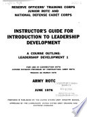 Instructor s Guide for Introduction to Leadership Development