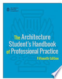 Book The Architecture Student s Handbook of Professional Practice Cover