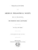 Transactions of the American Philosophical Society
