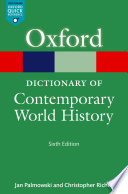 A Dictionary Of Contemporary World History