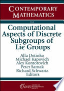 Computational aspects of discrete subgroups of lie groups