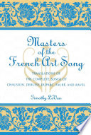 Masters of the French Art Song Book