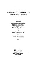A Guide to Philippine Legal Materials