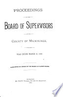 Proceedings of the Board of Supervisors of the County of Milwaukee