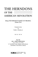 The Herndons of the American Revolution: #61, John Herndon (b. ca. 1746-d. ca. 1821) of Goochland County, Virginia, and his known descendants of the family in America