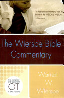 The Wiersbe Bible Commentary: Old Testament Pdf