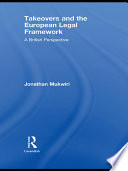 Takeovers and the European Legal Framework Book