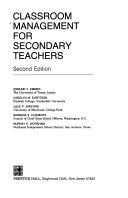 Classroom Management for Secondary Teachers Book