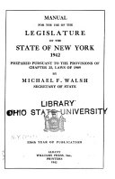 Manual for the Use of the Legislature of the State of New York for the Year
