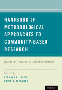 Handbook of Methodological Approaches to Community-Based Research